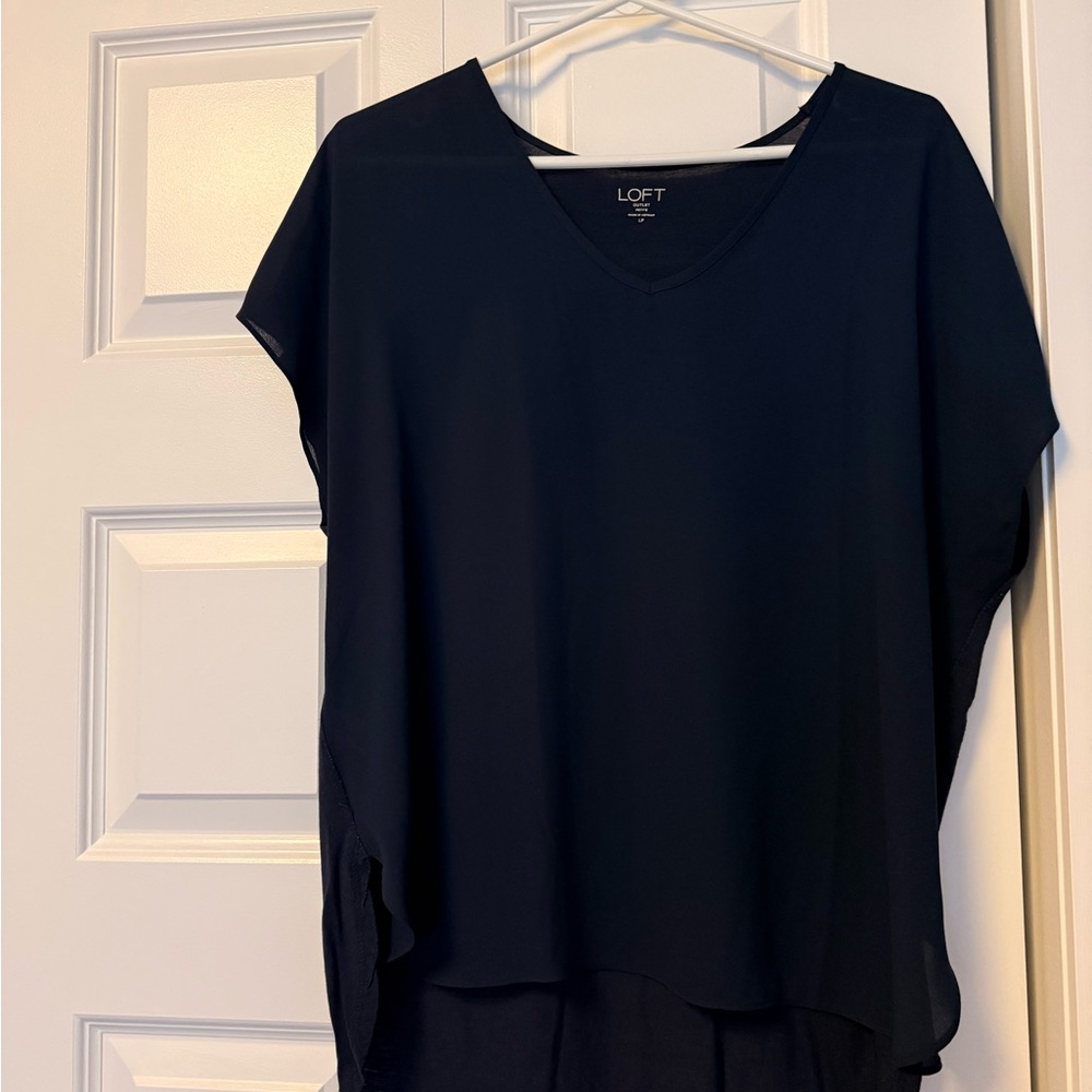 LOFT Women's Elegant Black Blouse